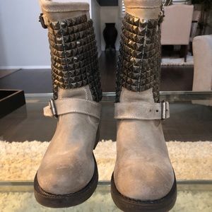 Ash titán suede tall ankle boots